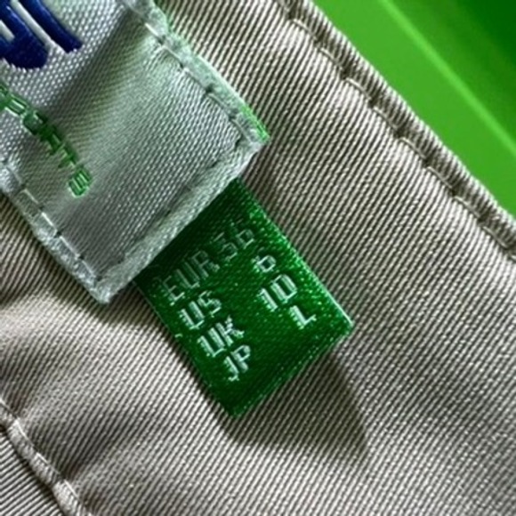 Daily Sports XDS Khaki Cropped Cargo Pants Womens 6 Tan Capri Utility Ankle Zip - Picture 10 of 16